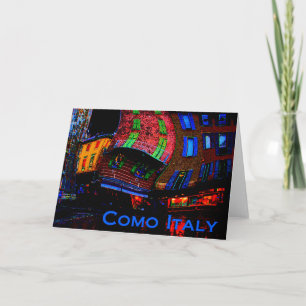 Greetings from Como Italy Card