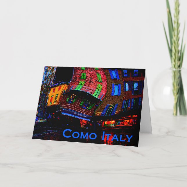 Greetings from Como Italy Card (Front)