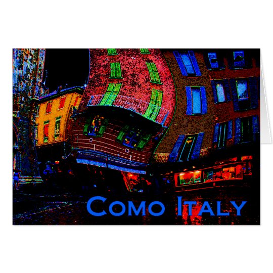 Greetings from Como Italy Card