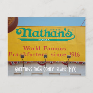 Greetings from Coney Island, NYC 1 Postcard
