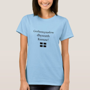 Greetings from Cornwall in Cornish Language T-Shirt