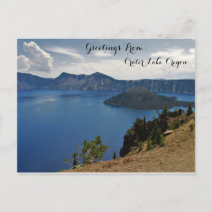 Greetings From Crater Lake Postcard