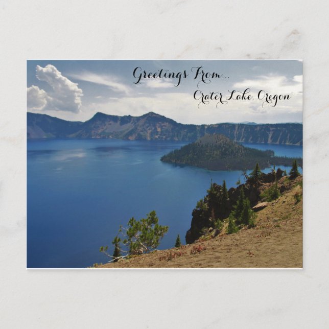 Greetings From Crater Lake Postcard (Front)