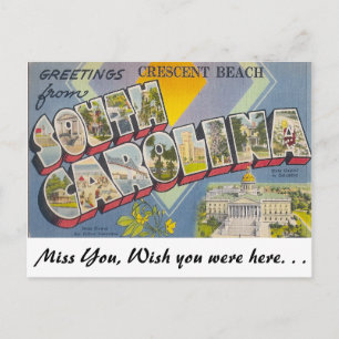 Greetings from Crescent Beach, South Carolina Postcard