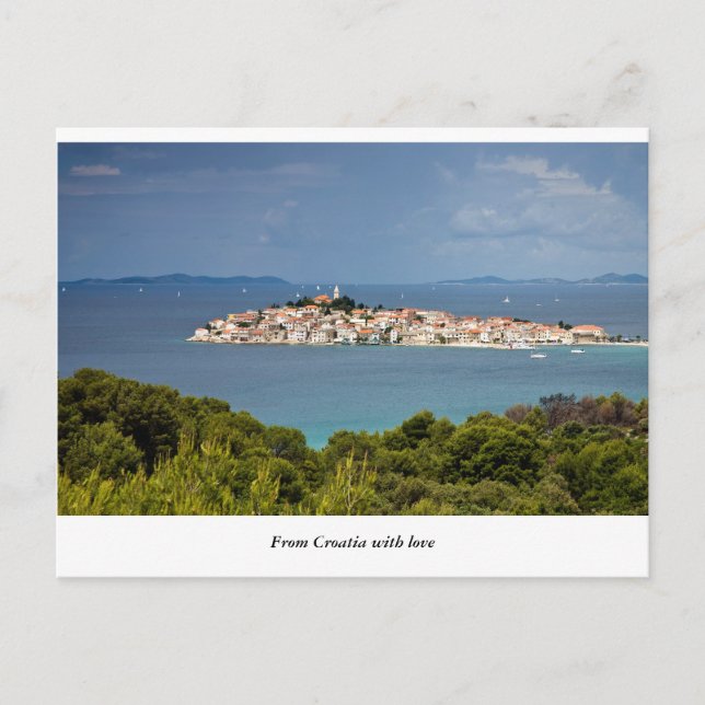 Greetings from Croatia, Primosten Postcard (Front)