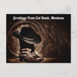 Greetings From Cut Bank, Montana Postcard
