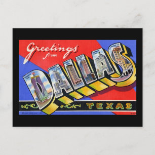 Greetings from Dallas Texas Postcard