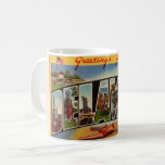 Greetings From Delaware Coffee Mug<br><div class="desc">Super colourful retro postcard - Greetings from Delaware repurposed on mugs or glassware. They make a wonderful gift to give, stocking stuffer, teacher appreciation, housewarming, groomsman gift.</div>