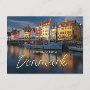 Greetings from Denmark Scenic Postcard Nyhavn