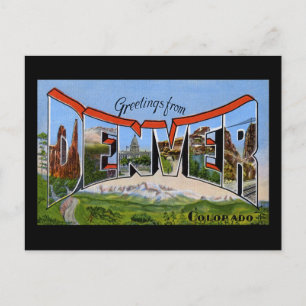 Greetings from Denver Colorado Postcard