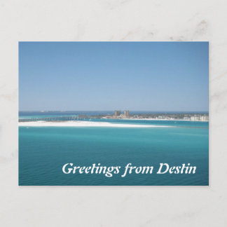 Greetings from Destin Postcard