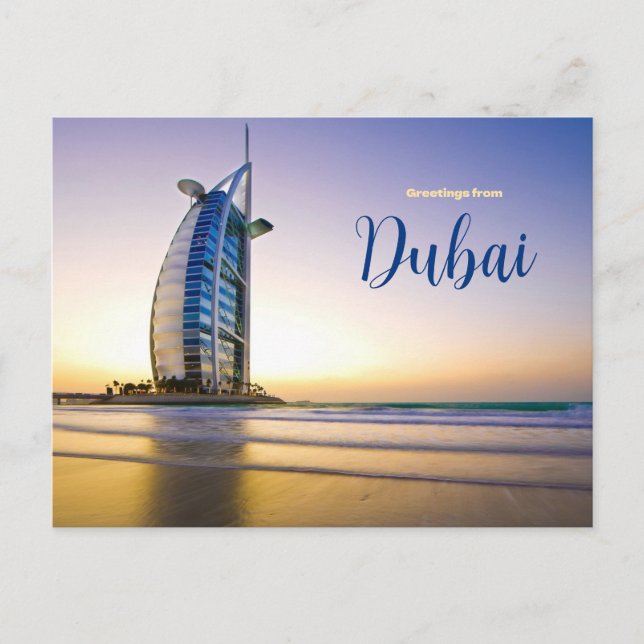 Greetings from Dubai Postcard Scenic UAE (Front)
