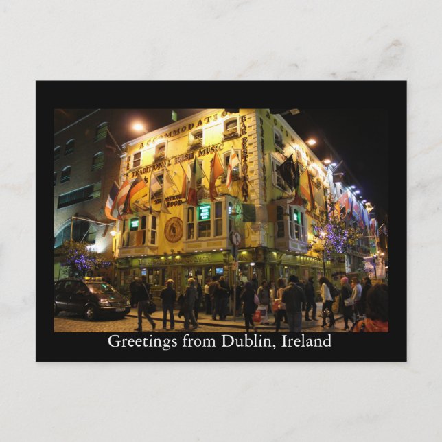 Greetings from Dublin, Ireland Postcard (Front)