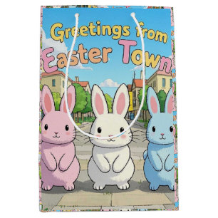Greetings from Easter Town Celebration Medium Gift Bag