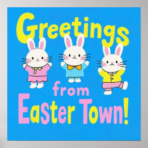 Greetings from Easter Town  Poster