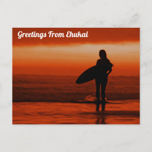 Greetings From Ehukai, Hawaii Postcard
