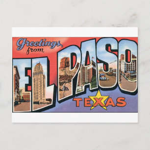 Greetings from El Paso, Texas! Postcard