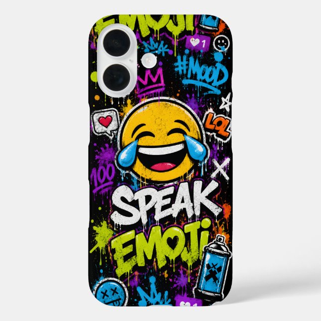 Greetings from Emoji Land  iPhone 16 Cases (Back)