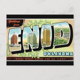 Greetings from Enid Postcard