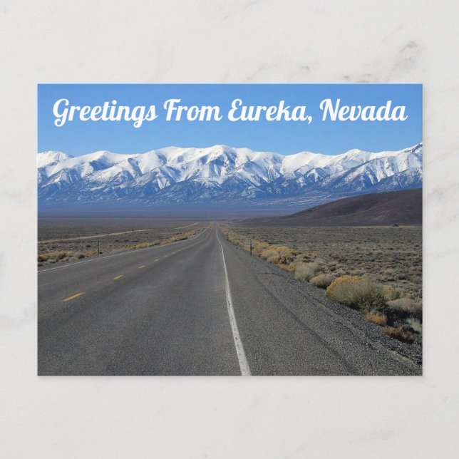 Greetings From Eureka, Nevada Postcard (Front)