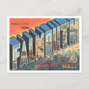 Greetings from Falmouth Cape Cod, Massachusetts Postcard