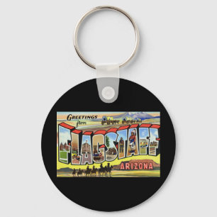 Greetings from Flagstaff Arizona Key Ring