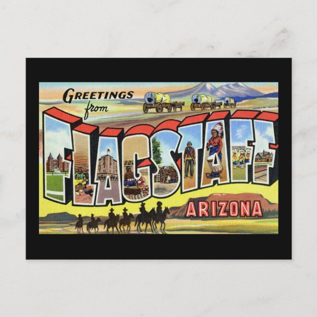 Greetings from Flagstaff Arizona Postcard (Front)
