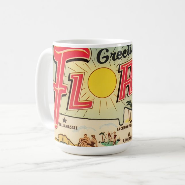 Greetings From Florida Coffee Mug (Front Left)