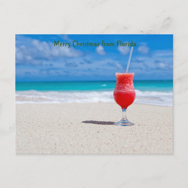 Greetings from Florida Holiday Postcard (Front)