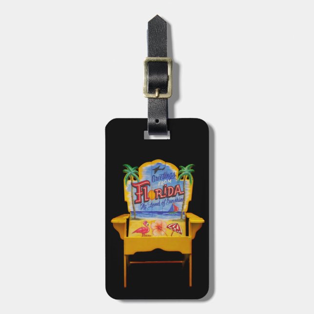 Greetings from Florida Luggage Tag (Front Vertical)