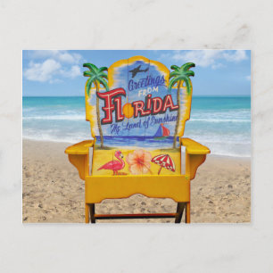 Greetings from Florida Postcard
