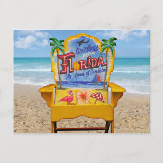 Greetings from Florida Postcard
