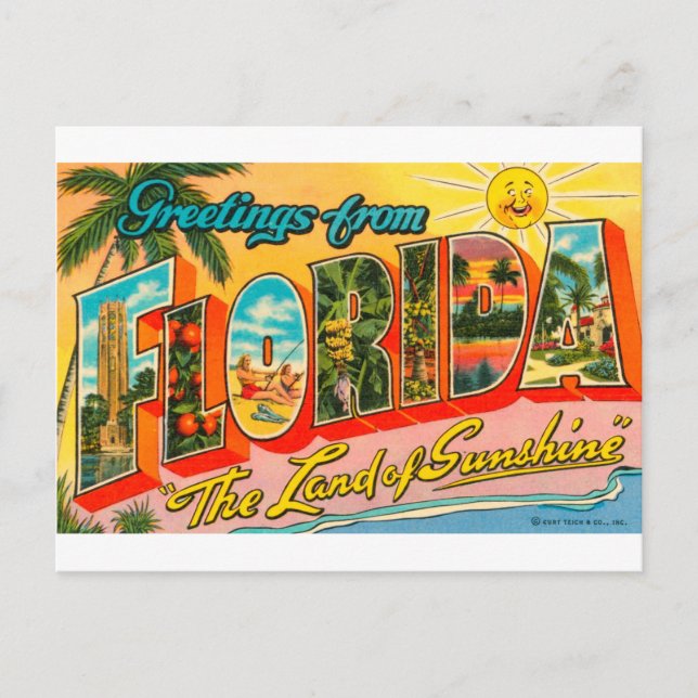 Greetings From Florida Postcard (Front)
