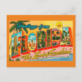 Greetings From Florida Postcard