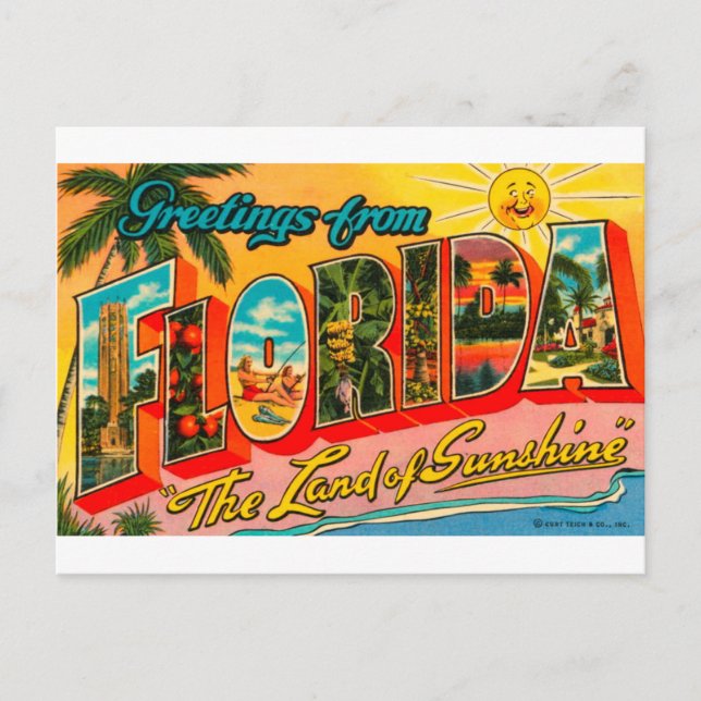 Greetings From Florida Postcard (Front)