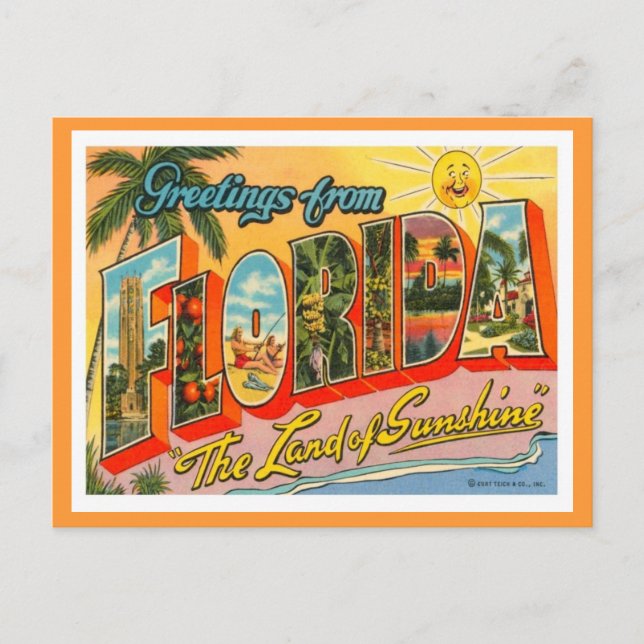 Greetings From Florida Postcard (Front)