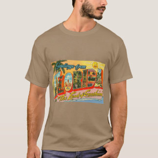 Greetings From Florida Postcard Oversized T-Shirt