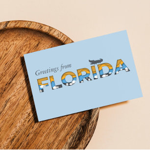 Greetings from Florida State Template Postcard