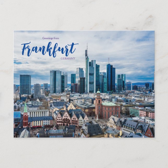 Greetings from Frankfurt Germany Postcard (Front)