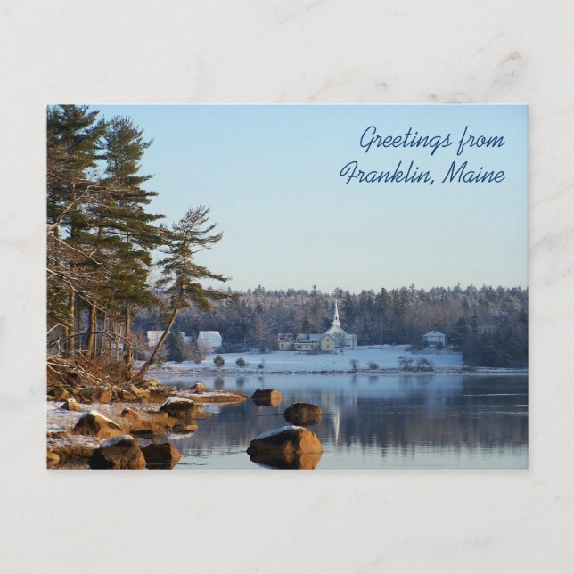 Greetings from Franklin, Maine Postcard (Front)