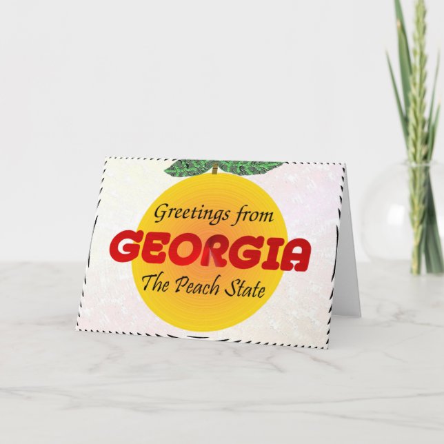 Greetings from Georgia Card (Front)