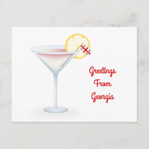 Greetings From Georgia Cocktail Holiday Card