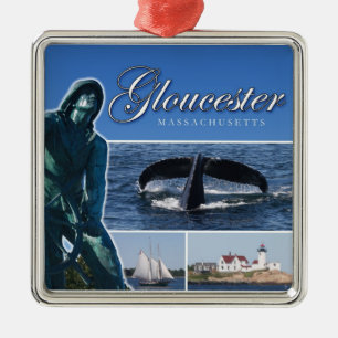 Greetings from Gloucester Metal Tree Decoration