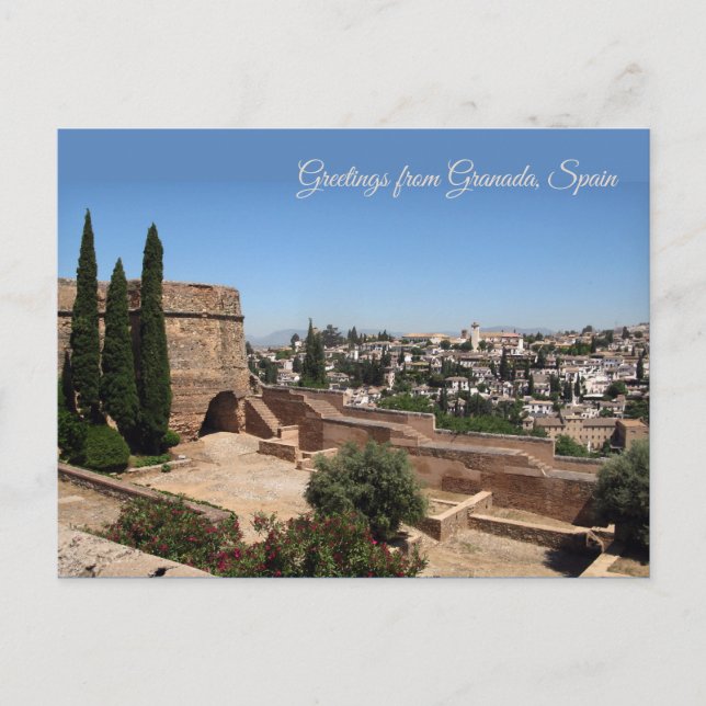 Greetings from Granada, Spain Postcard (Front)