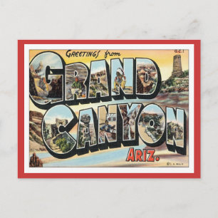 Greetings From Grand Canyon Arizona Postcard