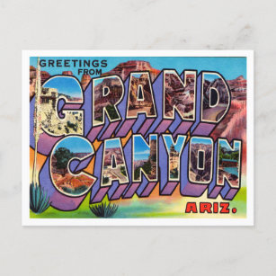Greetings from Grand Canyon, Arizona Travel Postcard