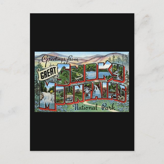 Greetings from Great Smokey Mountains Postcard (Front)
