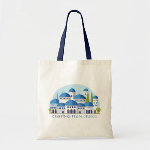 Greetings from Greece Retro Tote Bag