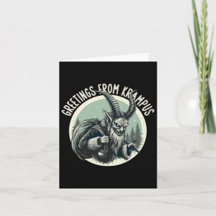 Greetings From Gruss Vom Krampus Christmas Festive Card
