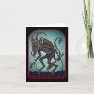 Greetings From Gruss Vom Krampus Christmas Festive Card